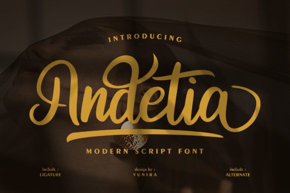Andetia: A Bold Handwritten Font for Web Design