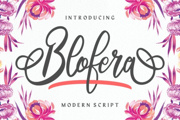 Blofera: A Script Font for Elegant Digital Branding