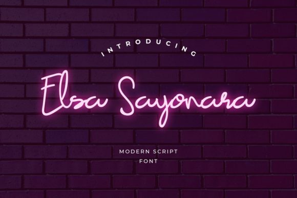 Elsa Sayonara: A Delicate Script for Digital Branding
