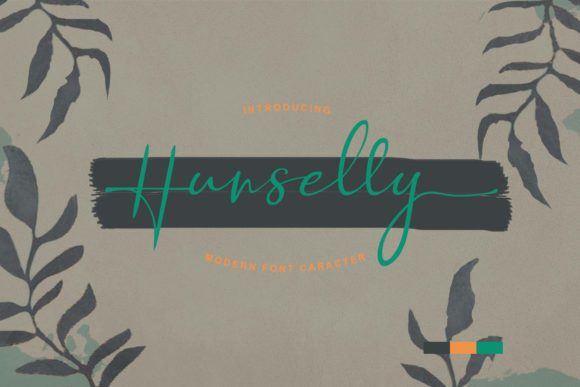 Hunselly: A Script Font for Editorial Elegance
