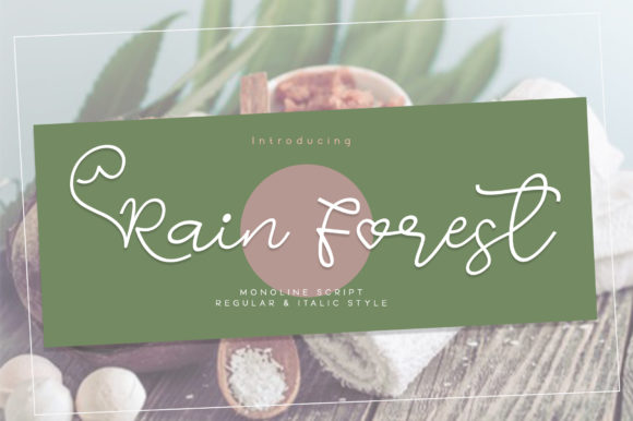 Rain Forest Font for Handmade Creators