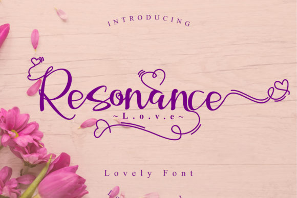 Resonance Love: A Font for Heartfelt Editorial Design