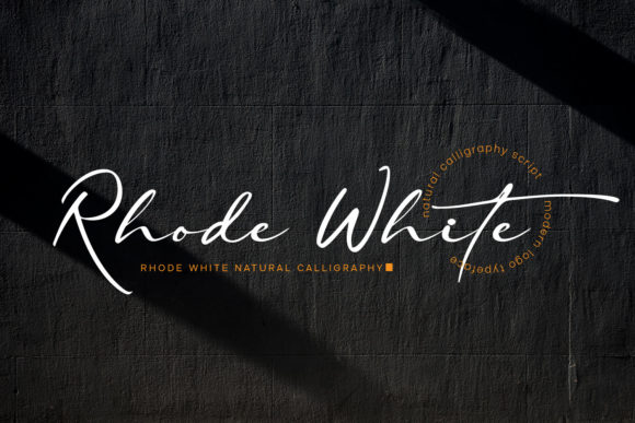 Rhode White: A Romantic Handwritten Font for Branding