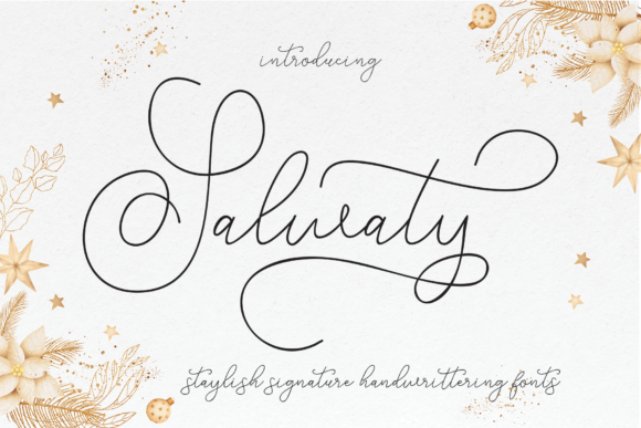 Salwaty: A Script Font for Elegant Editorial Design
