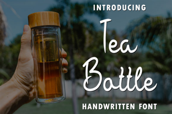 Tea Bottle: A Delicate Script Font for Handmade Creators