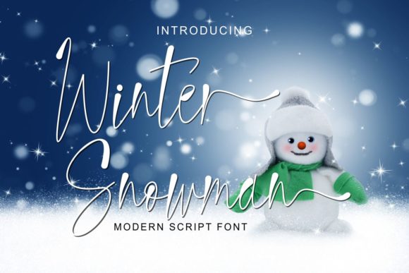 Winter Snowman: A Script Font for Seasonal Campaigns